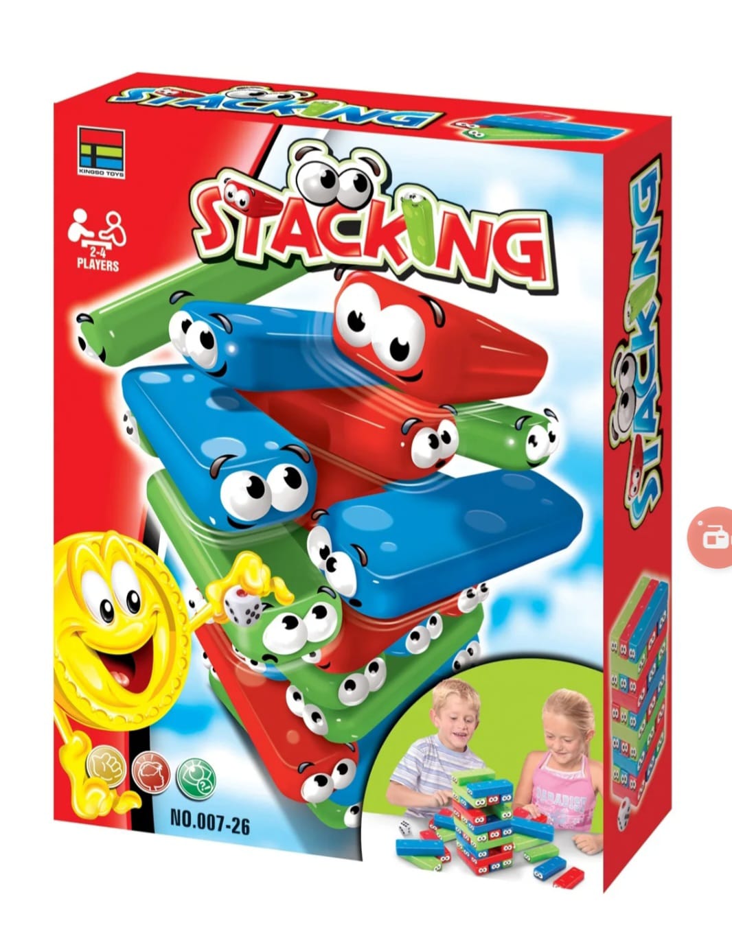 Stacking tower game